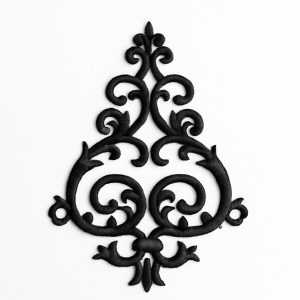 🖤 Black Ornamental Lace Motif